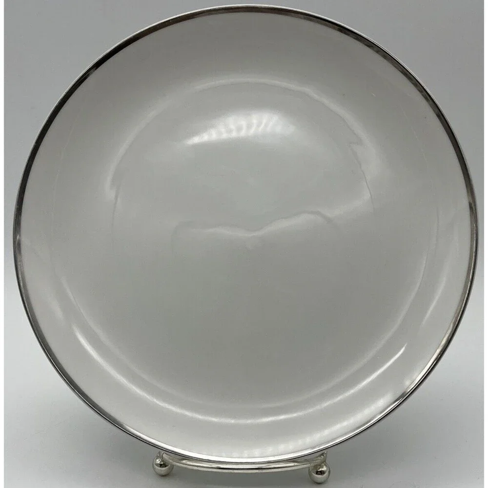 2 Vtg Harmony House Fine China Moderne 3545 Salad Lunch 7.5” Plate